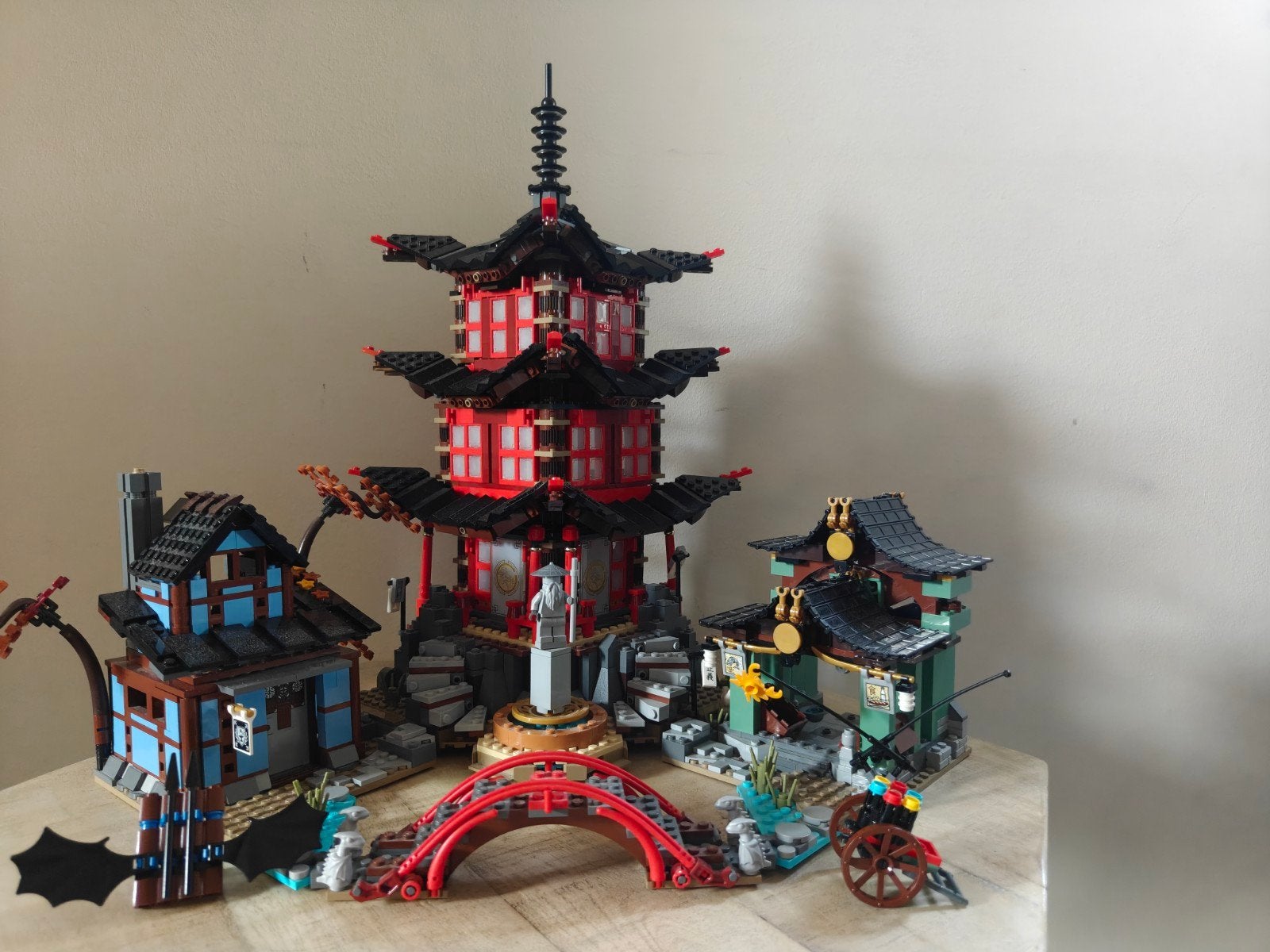 Lego Ninjago, Tempel of Airjitzu compleet met doos en boekje, Ophalen, Lego, Inclusief minifiguren, Ninjago