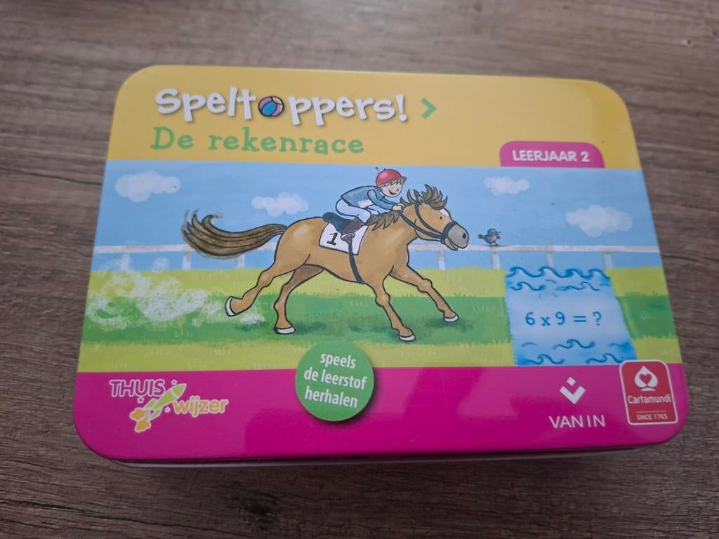 Leuk leer spel, Verzamelen, Ophalen of Verzenden, Zo goed als nieuw, Speelkaart(en)
