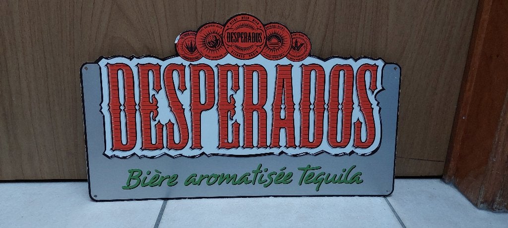 Reclamebord Desperados Cerveza, Ophalen of Verzenden, Nieuw, Reclamebord, Plaat of Schild, Overige merken
