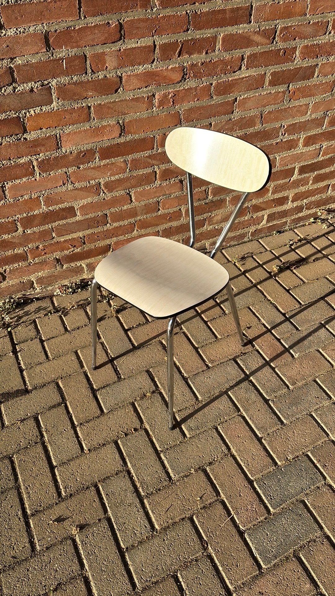 Retro keukenstoel (1stuk), Ophalen, Gebruikt, Wit, Eén