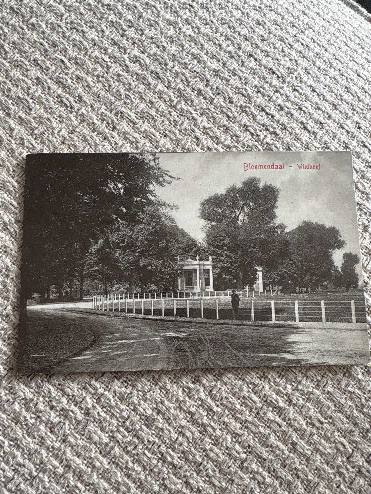 Oude briefkaart Bloemendaal - Wüdhoef, Verzamelen, Ansichtkaarten | Nederland, Ophalen of Verzenden, Voor 1920, Gelopen, Noord-Holland