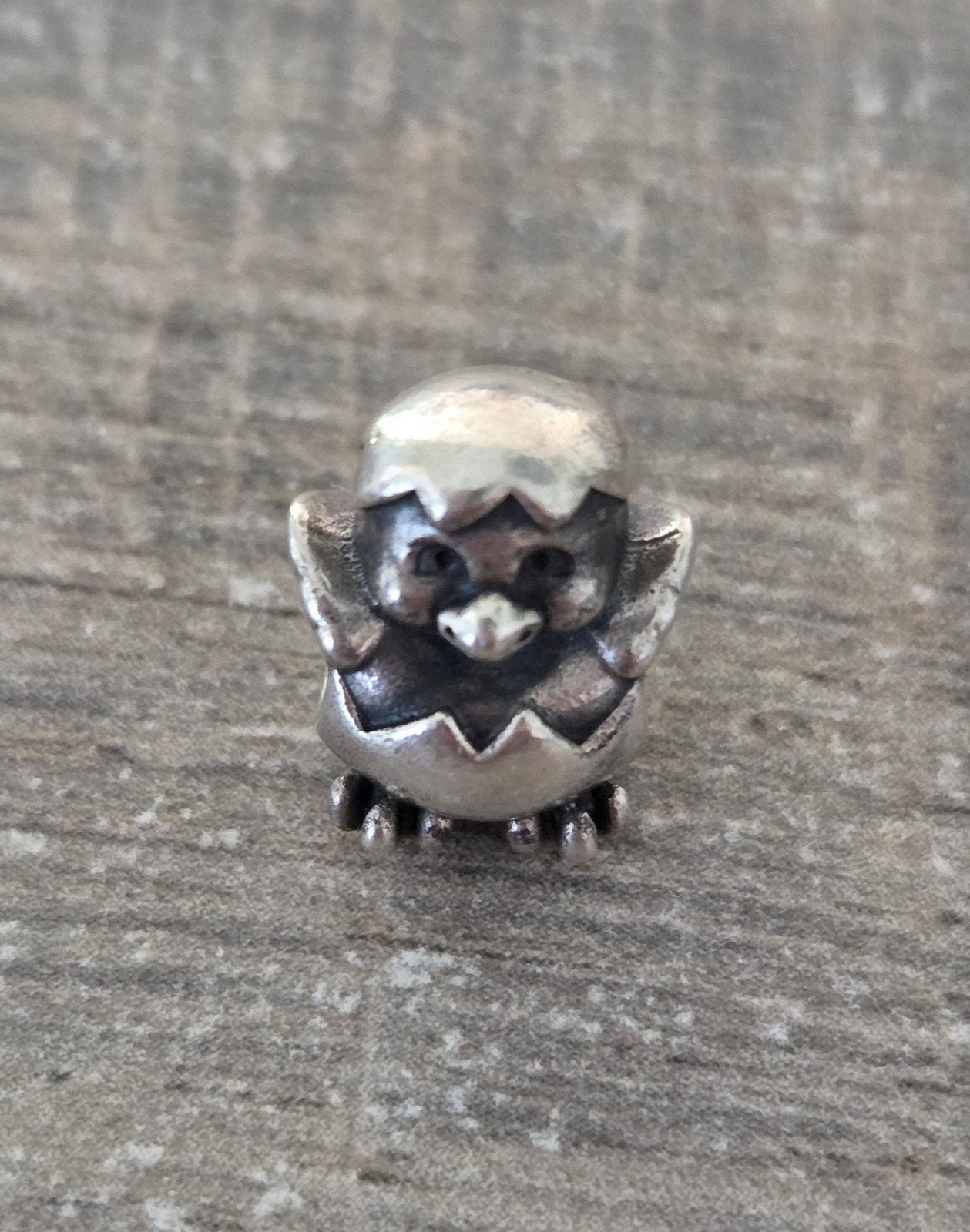 Orginele Pandora bedel kuikentje, Ophalen of Verzenden, Zo goed als nieuw, Zilver, Pandora