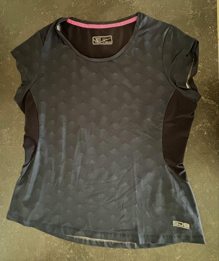 Sjeng Sports donkerblauw tennisshirt, maat XXL, Blauw, Maat 46/48 (XL) of groter, Ophalen of Verzenden, Zo goed als nieuw