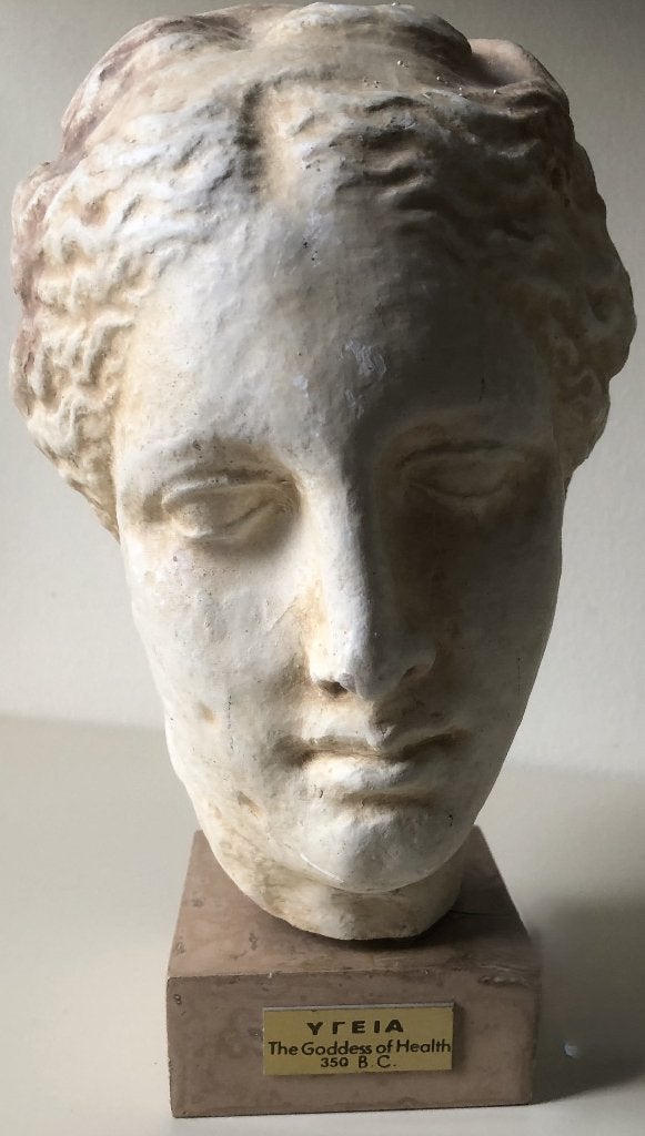 BEELD - HYGEIA - GODIN VAN DE GEZONDHEID - 26 CM HOOG, Antiek en Kunst, Ophalen of Verzenden