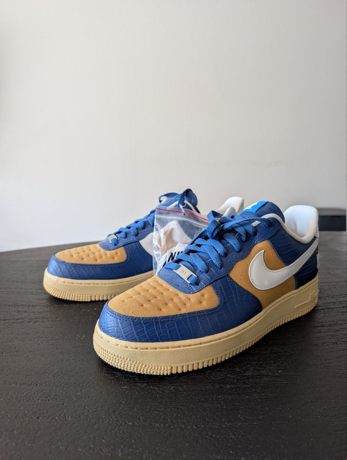 Nike Air Force 1 Low SP 'Undefeated 5 On It Blue Yellow Croc, Ophalen of Verzenden, Nieuw, Blauw
