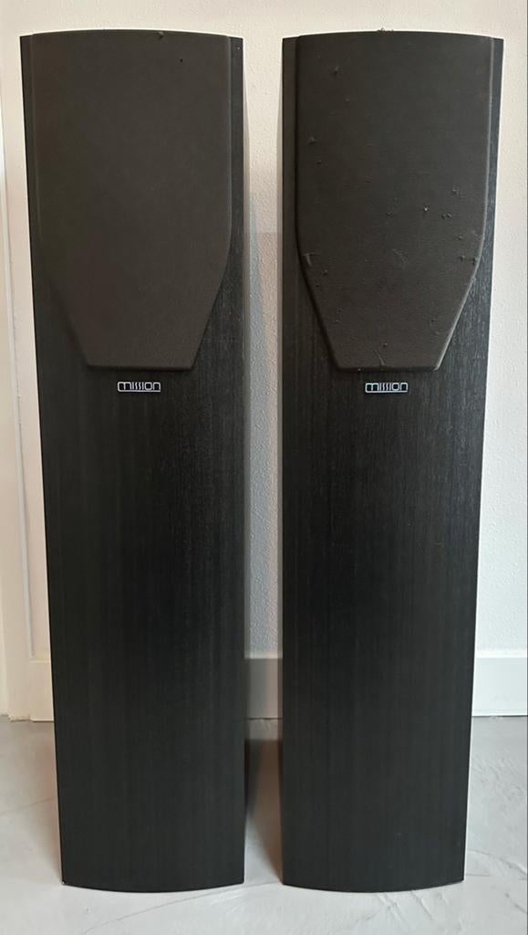 Mooie set Mission speakers, Gebruikt, 60 tot 120 watt, Complete surroundset, Ophalen