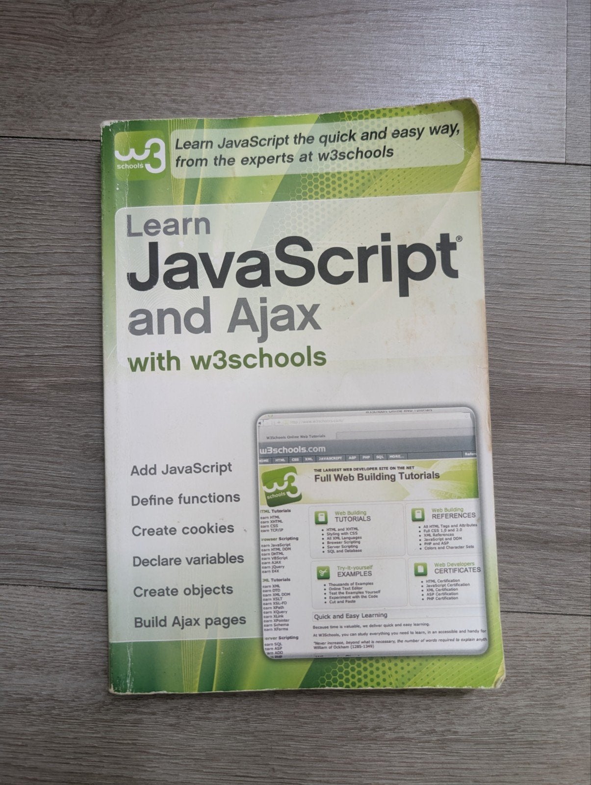 Leer JavaScript en Ajax met w3schools – IT Boek, Boeken, Informatica en Computer, Ophalen of Verzenden, Gelezen, Internet of Webdesign