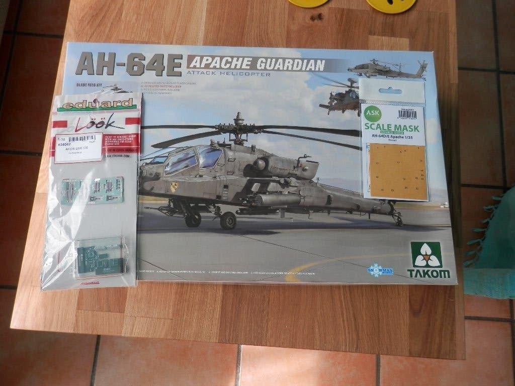 1/35 ah-64e takom, Overige merken, Helikopter, Nieuw, Ophalen of Verzenden
