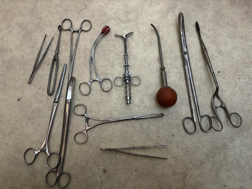 Verzameling medische instrumenten, Ophalen of Verzenden