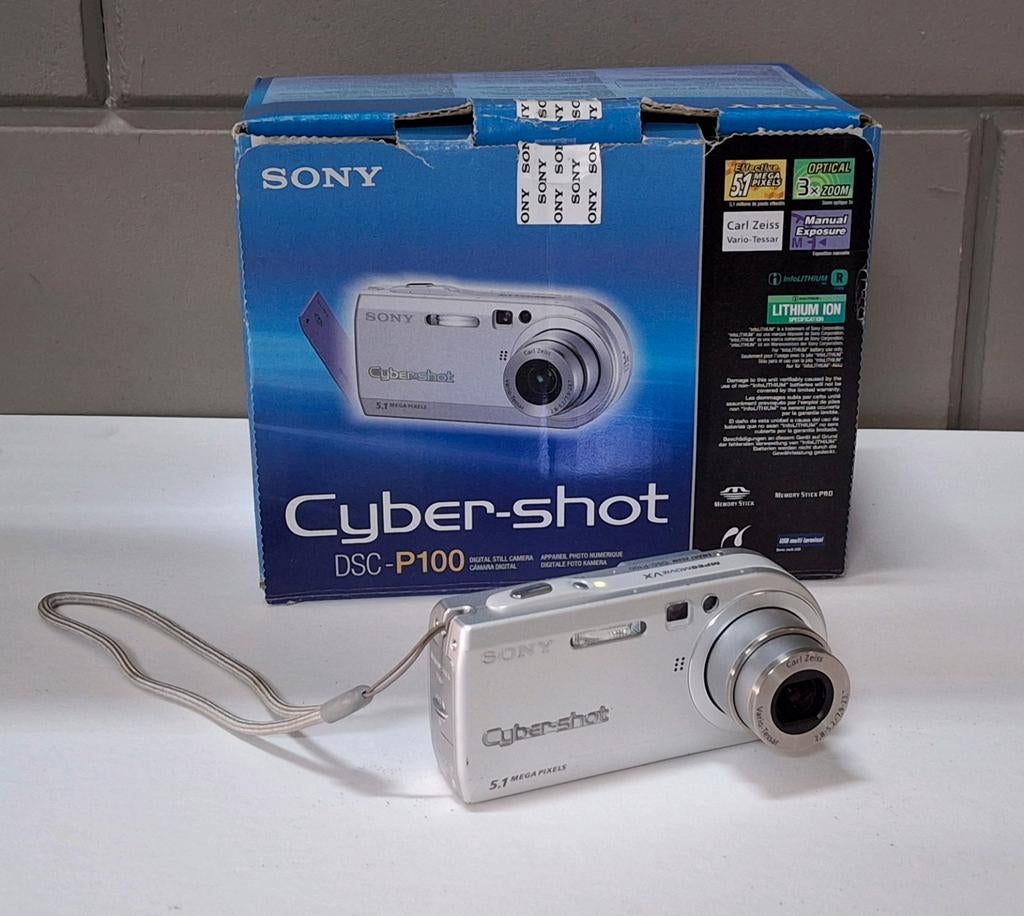 Sony Cybershot DSC P100 digitale camera, Ophalen of Verzenden, Gebruikt, Sony, 8 keer of meer