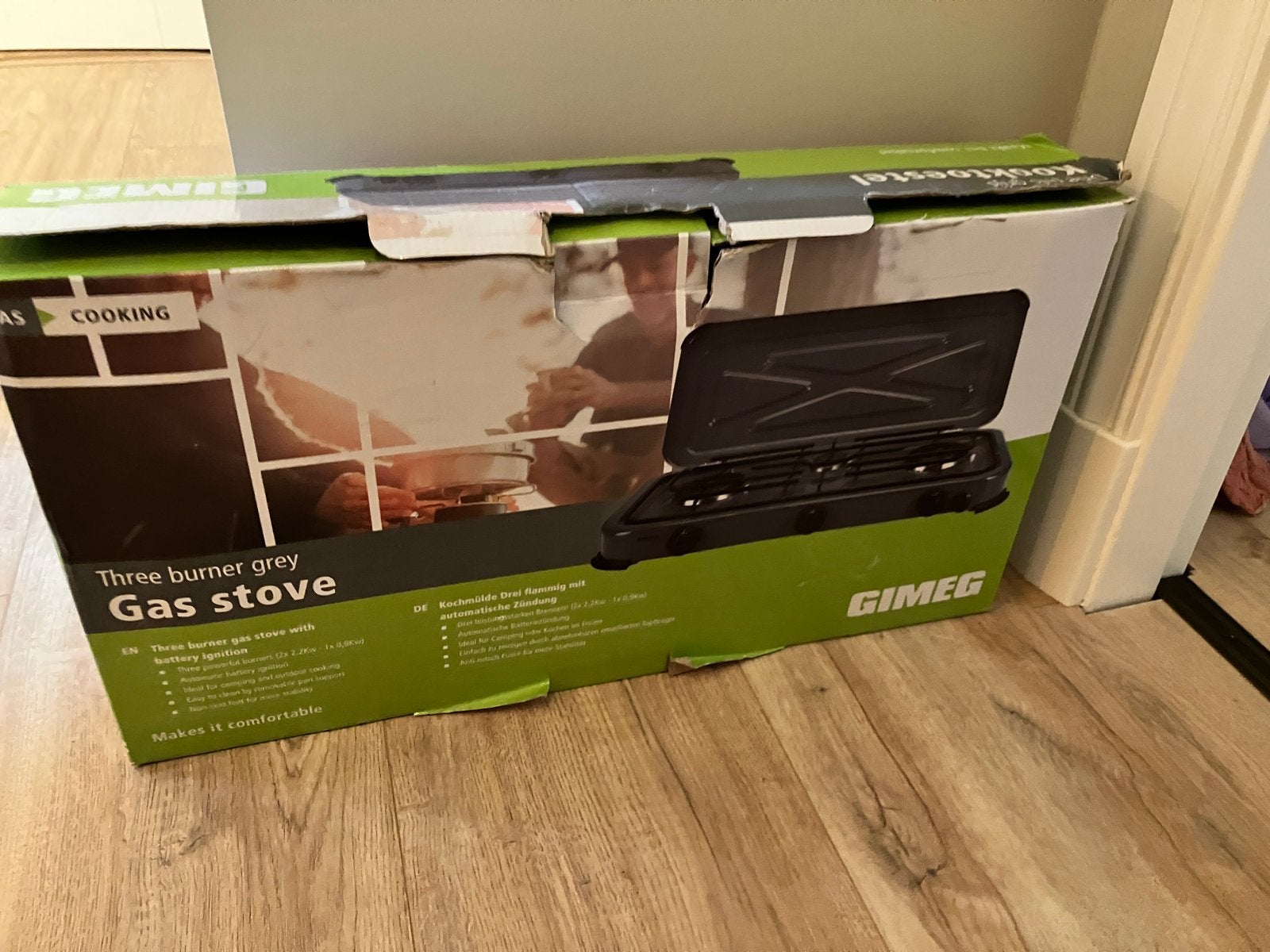Gimeg 3-pits gasstel, Ophalen, Zo goed als nieuw