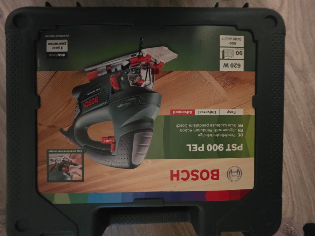 Bosch PST 900 PEL Decoupeerzaag 620W compleet in Koffer, Nieuw, 600 tot 1200 watt, Ophalen of Verzenden, Bosch