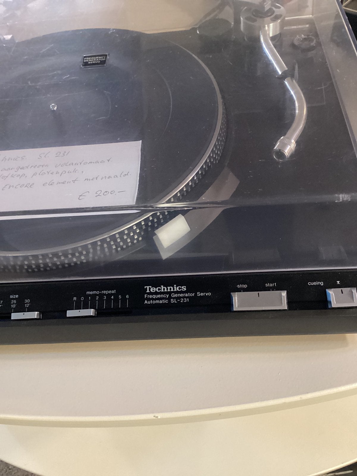 Technics sl 231, Ophalen, Platenspeler, Technics, Gebruikt