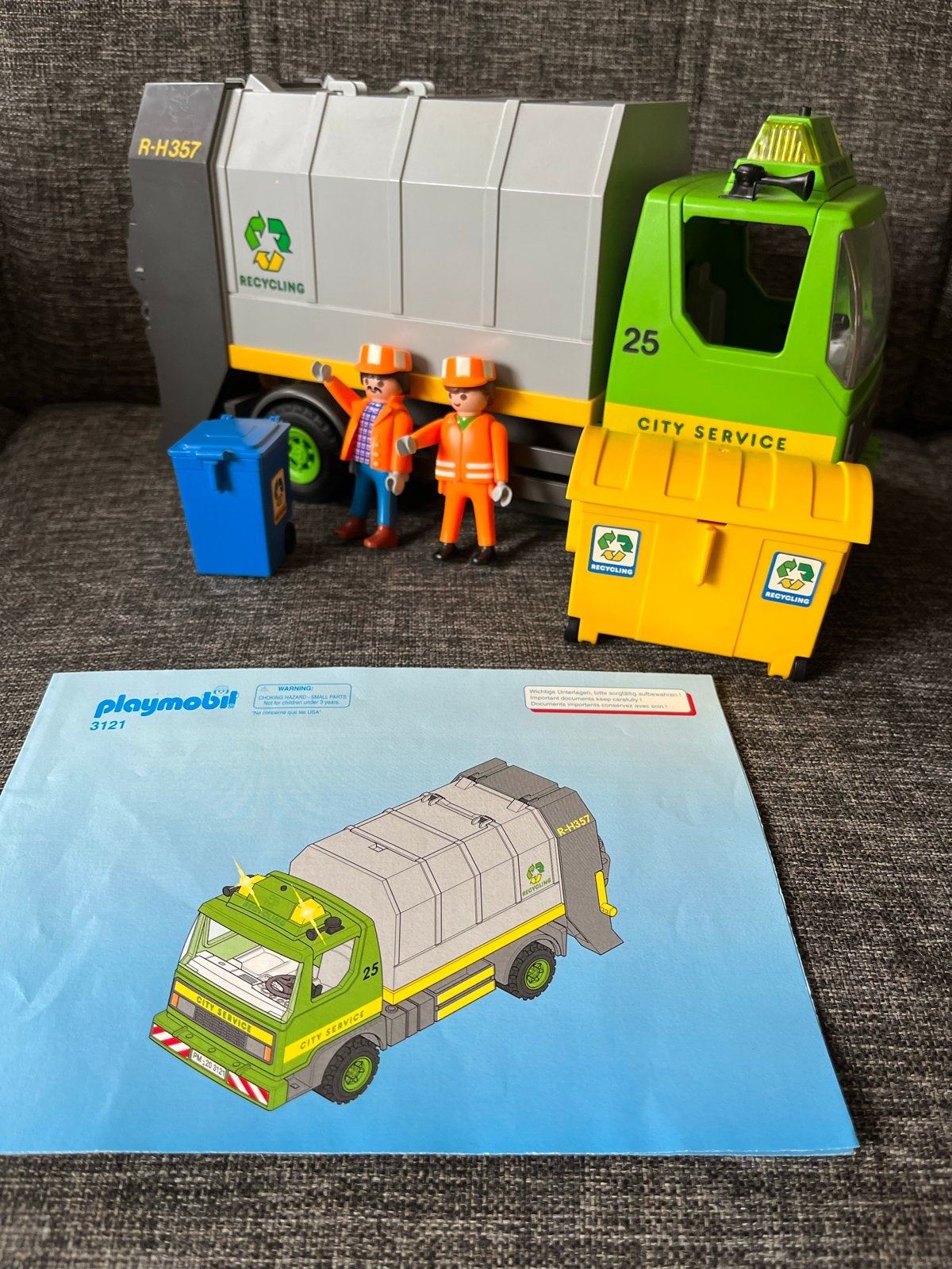 Playmobil 3121 Vuilniswagen met figuren en accessoires, Kinderen en Baby's, Speelgoed | Playmobil, Verzenden, Zo goed als nieuw