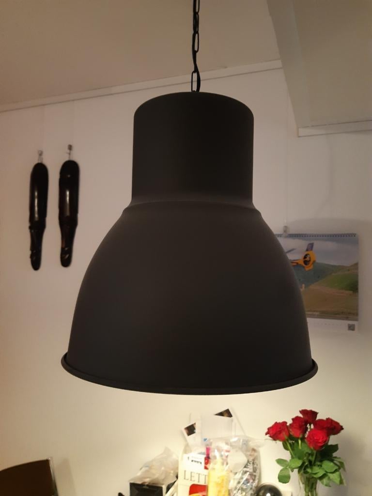 Ikea Hektar hanglamp 47cm, Ophalen, Zo goed als nieuw, Metaal, Minder dan 50 cm