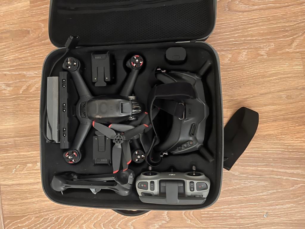 Dji fpv drone set met case, 5 tot 10 kilometer, Zo goed als nieuw, DJI, Professionele drone