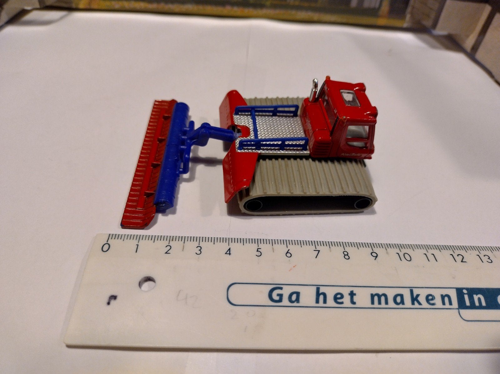 Siku Sneeuwschuiver - Rode Pistenbully, Ophalen of Verzenden