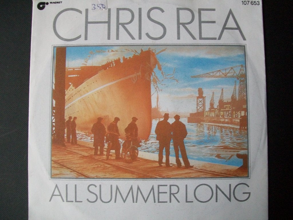 Chris Rea met ALL SUMMER LONG (1985) in nieuwstaat , Inclusief binnenhoes, Verzenden, 7 inch, Zo goed als nieuw
