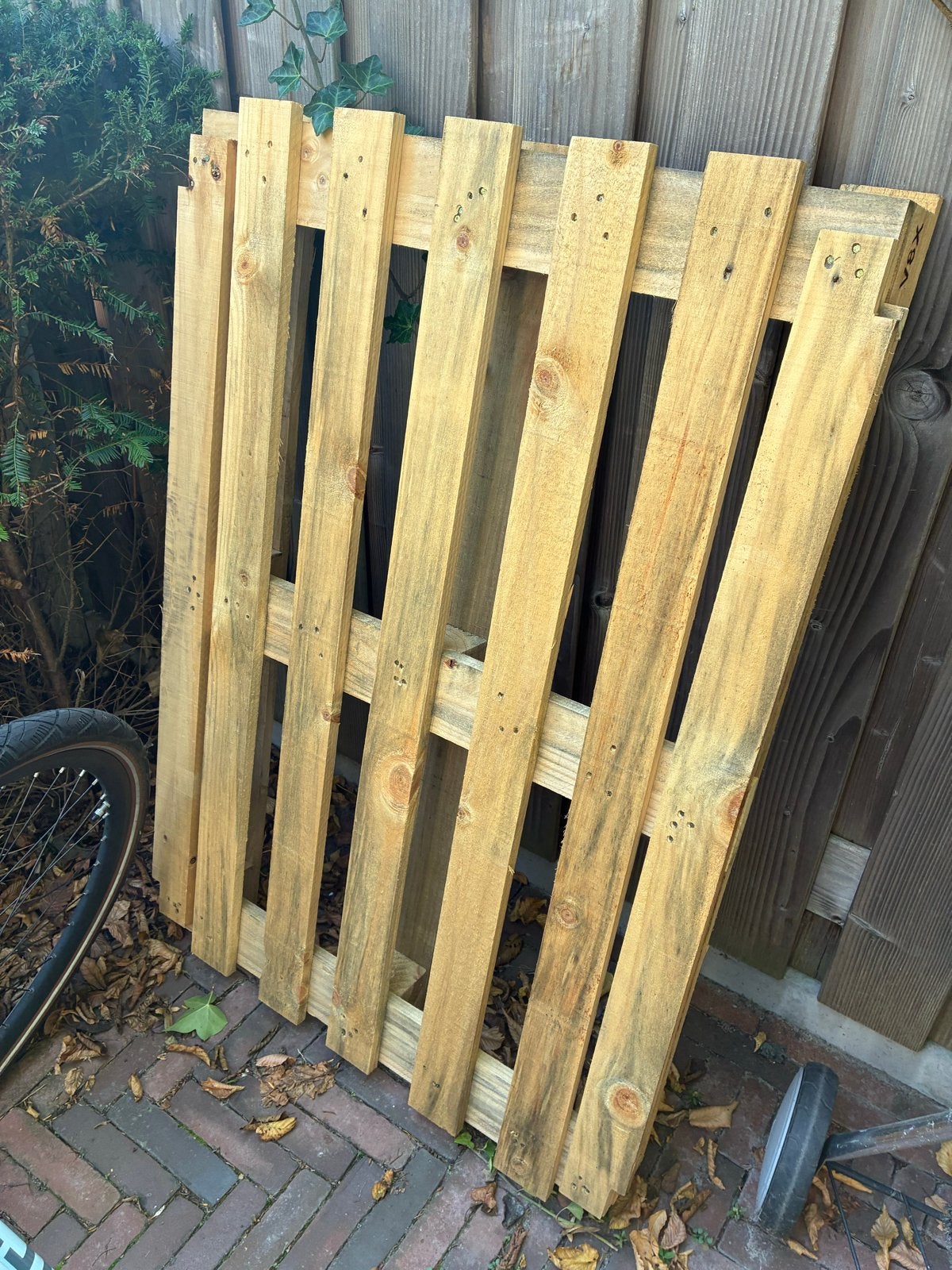 Gebruikte houten pallets - Ideaal voor diverse projecten, Ophalen, Gebruikt, 25 tot 50 mm, Pallet