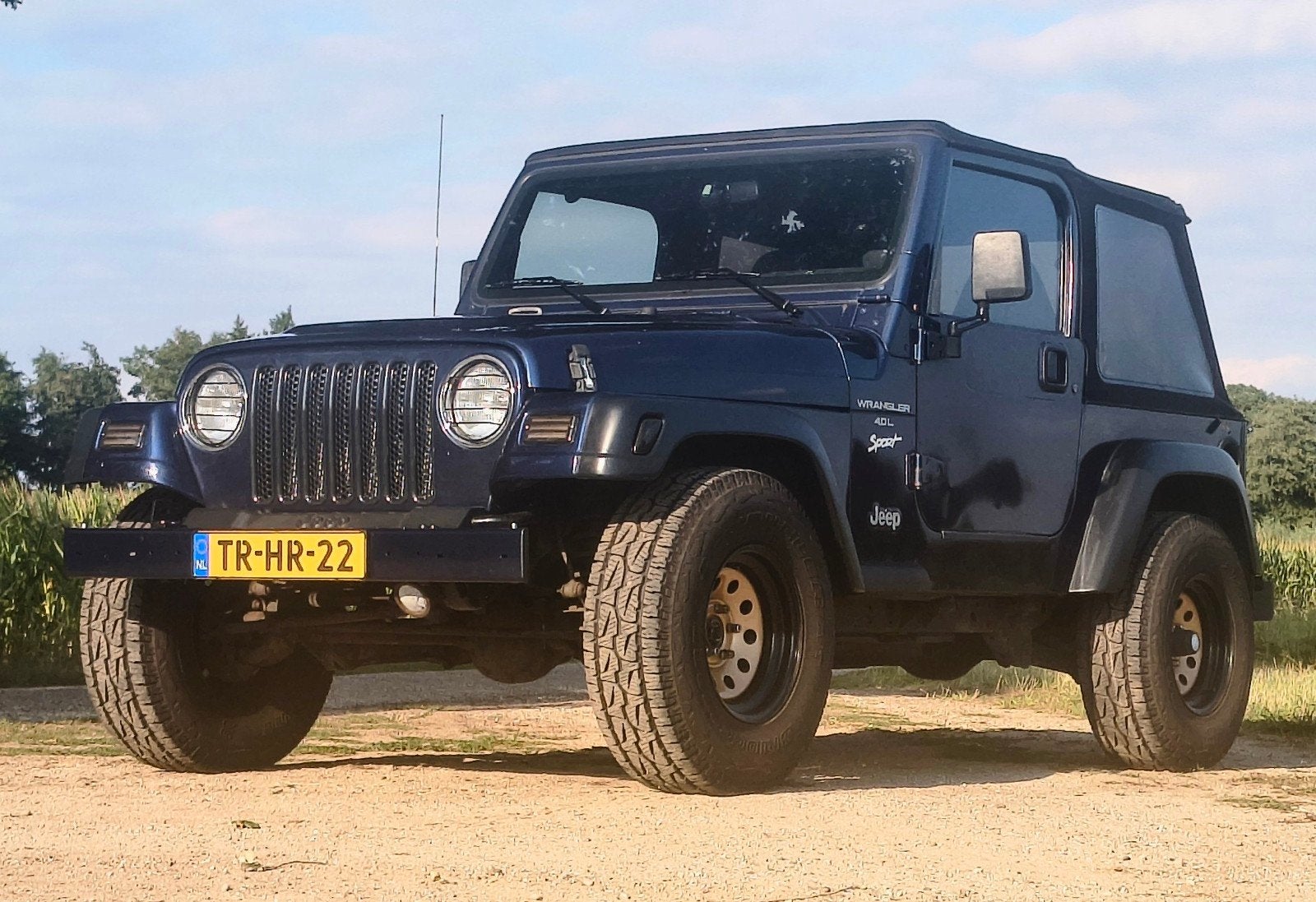 Jeep Wrangler TJ 4.0 1998 Orig.NL Zeer netjes, Auto's, Jeep, Euro 2, 450 kg, Zwart, 1125 kg