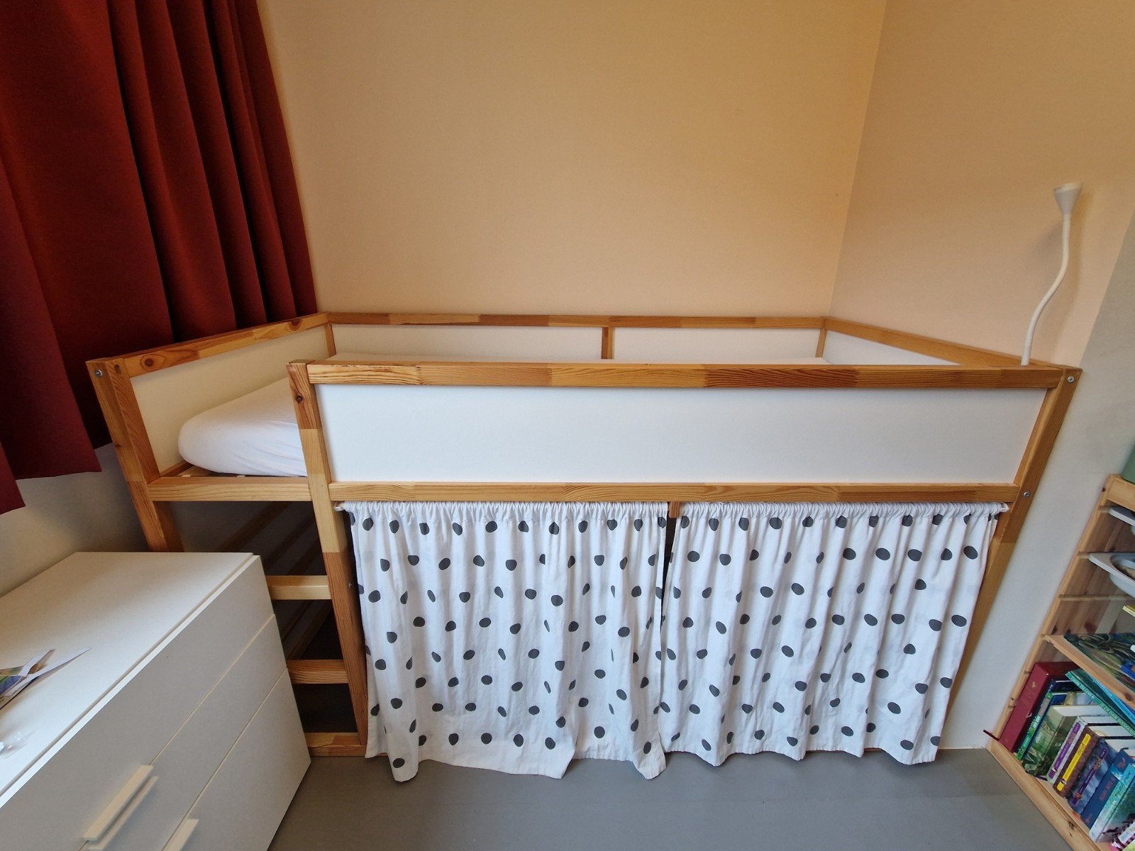 IKEA Kura keerbaar bed - Hoogslaper/Laag bed, Ophalen, 85 tot 100 cm, Gebruikt, Hoogslaper of Stapelbed