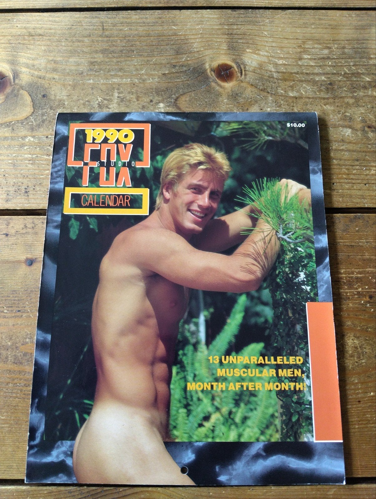 Gay, homo. Fox Studio kalender 1990. 28/22 cm, Ophalen of Verzenden, Maandkalender
