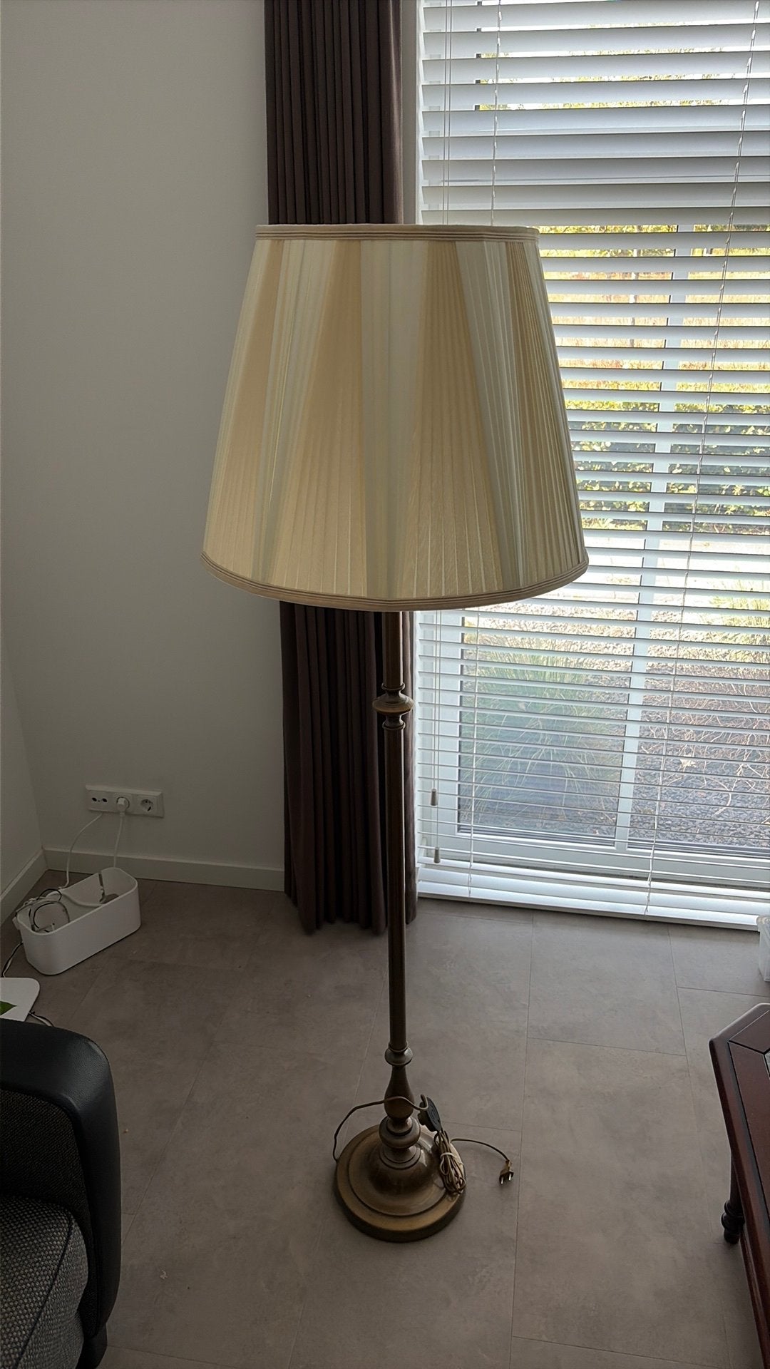Goudkleurige Vloerlamp, Ophalen, Zo goed als nieuw, 150 tot 200 cm