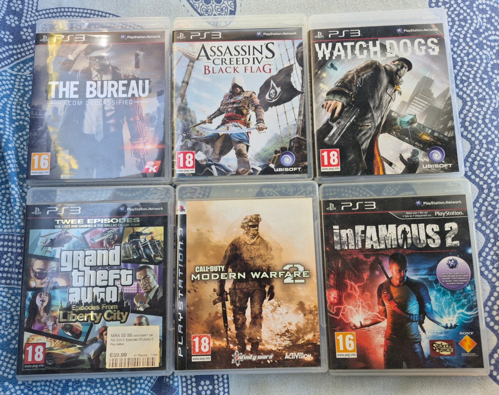 6 Playstation 3 spellen, 1 speler, Ophalen of Verzenden