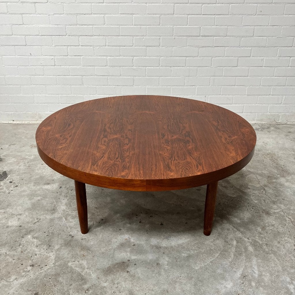 Vintage design salontafel jaren 60 tafel palissander, Gebruikt, 100 tot 150 cm, Ophalen of Verzenden, 25 tot 50 cm