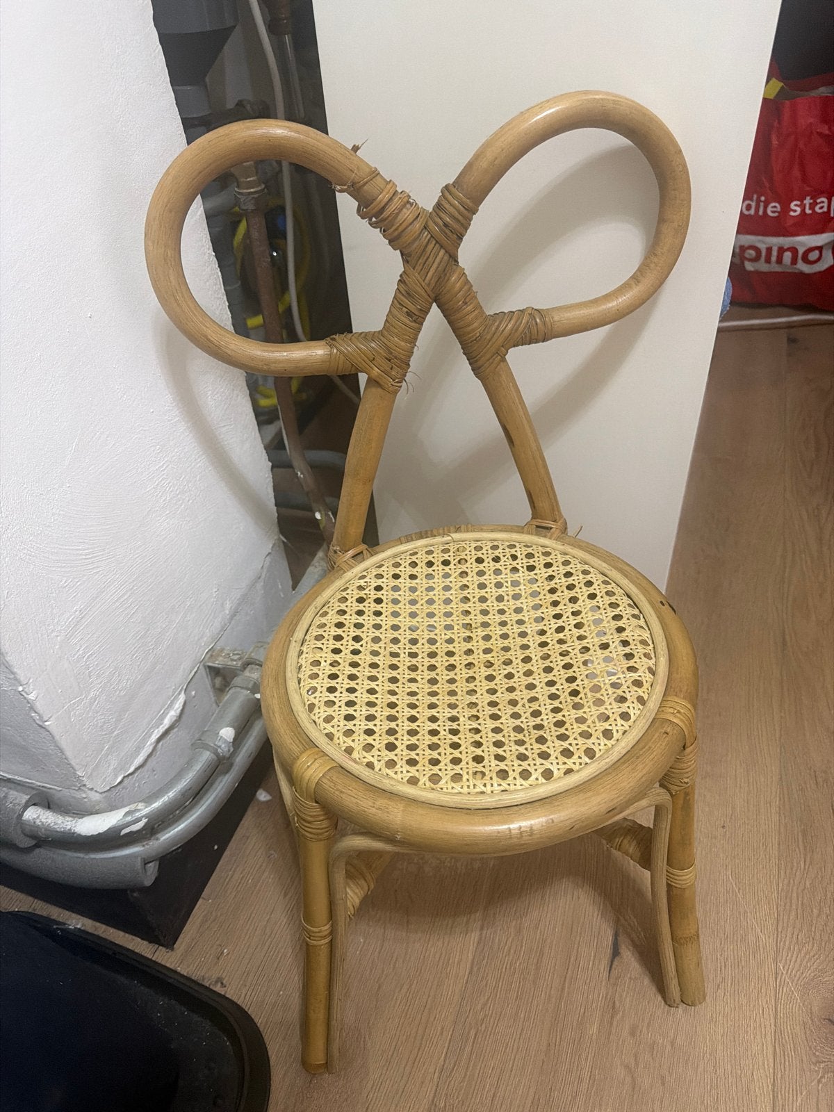 Rotan Kinderstoel met rieten zitting, Kinderen en Baby's, Ophalen, Gebruikt, Overige typen