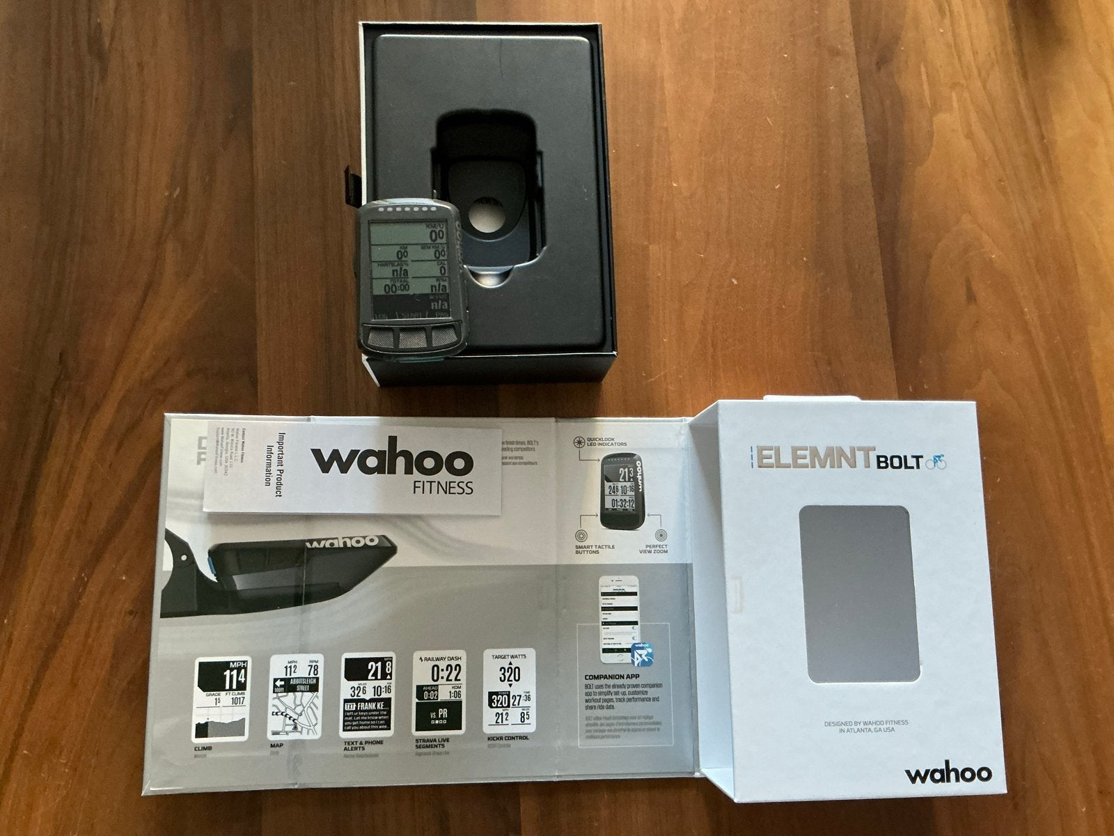 Wahoo Elemnt Bolt V1 GPS Fietscomputer, Fietsen en Brommers, Fietsaccessoires | Fietscomputers, Ophalen of Verzenden, Draadloos