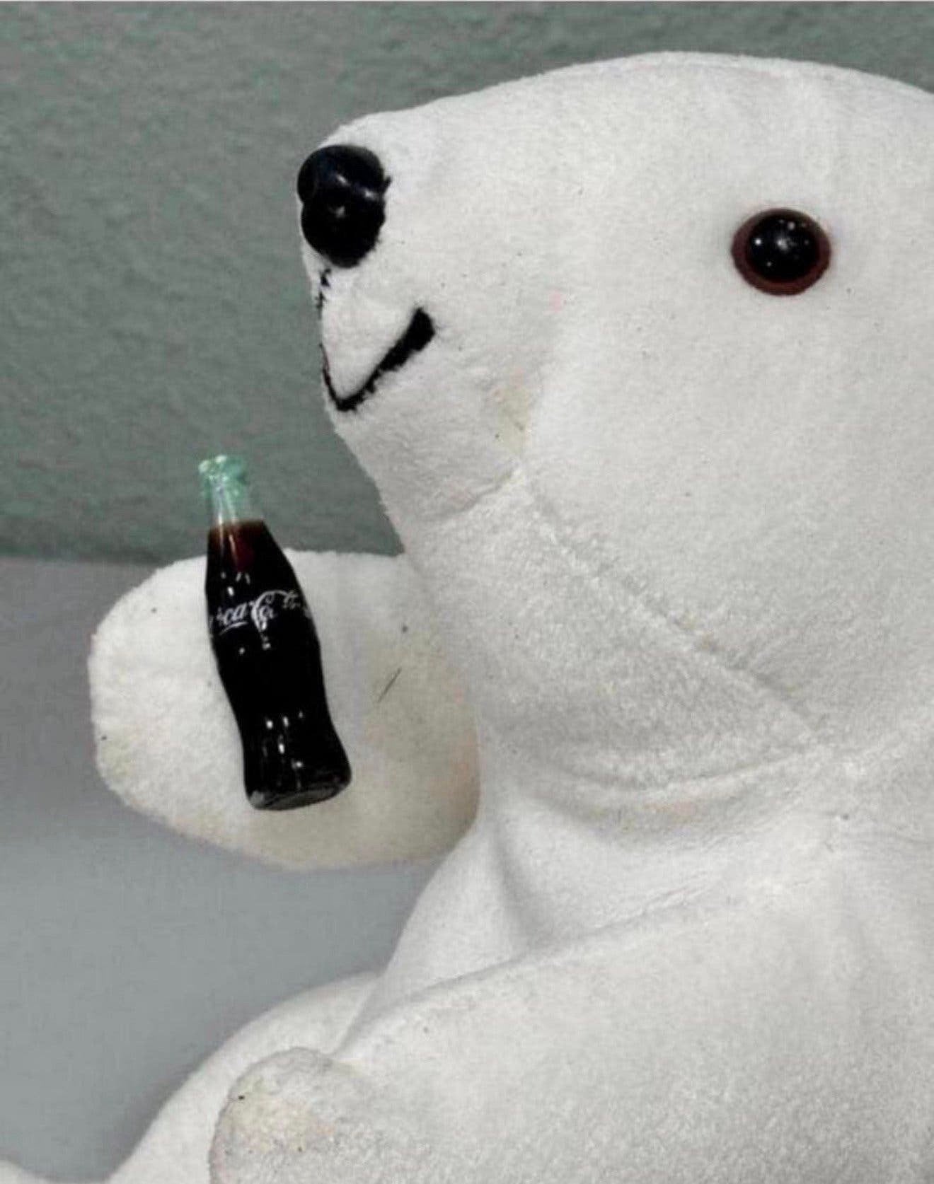 Vintage Coca-Cola beer plush 1997 Polar bear ijsbeer knuffel, P, P, P, Ophalen of Verzenden