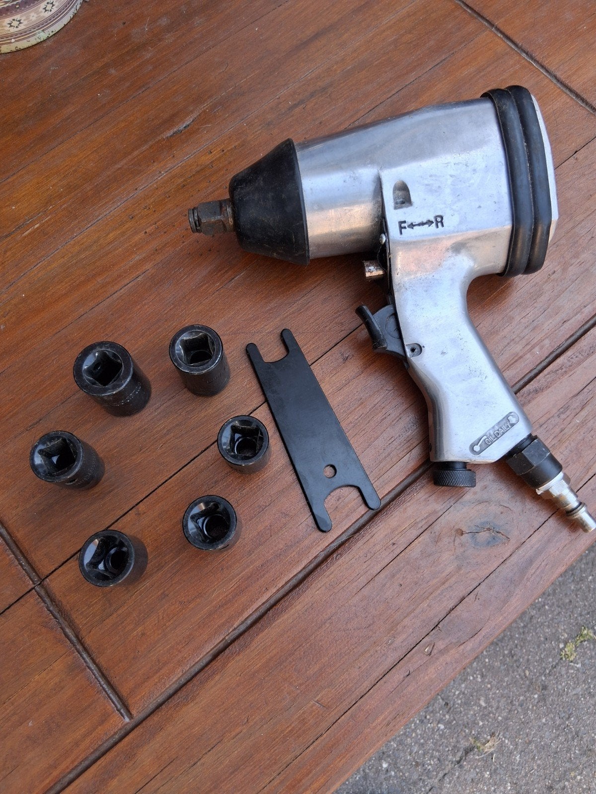 1/2 inch aandrijf slagmoersleutel met doppen, Ophalen of Verzenden, Gebruikt, Overige typen