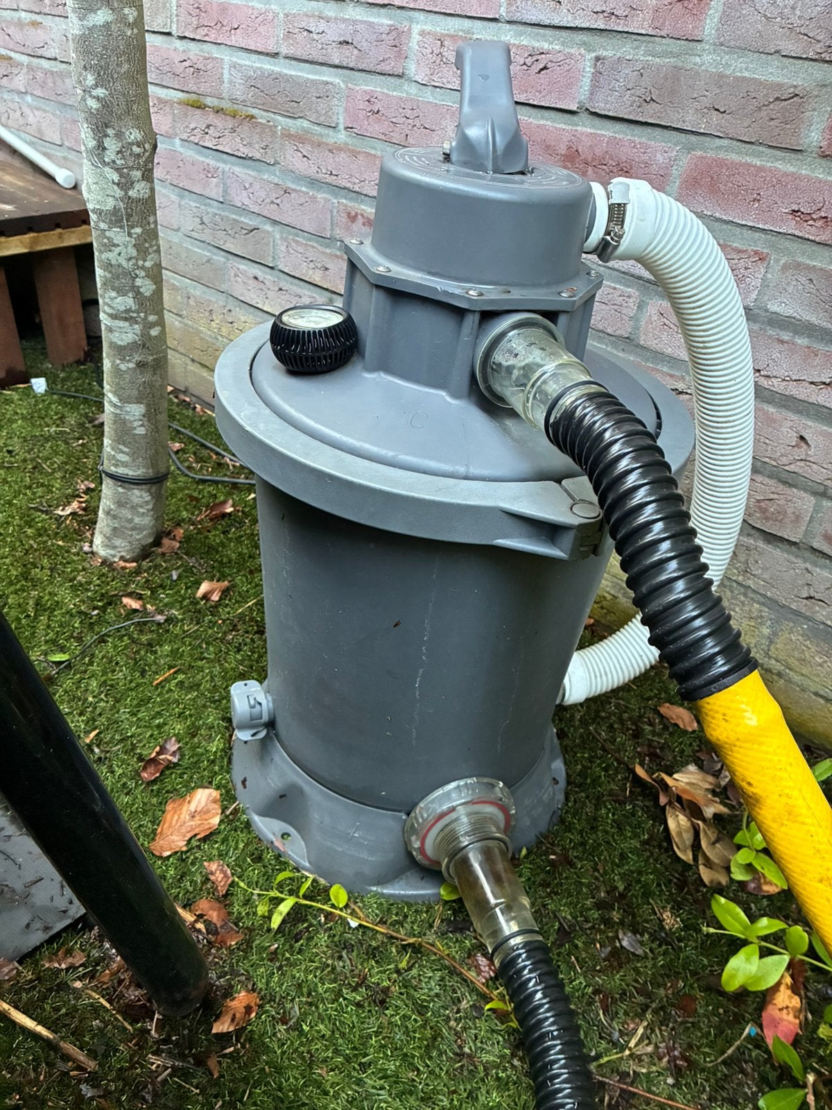Exit zwembad zandfilterpomp drukfilter incl pomp, Tuin en Terras, Ophalen