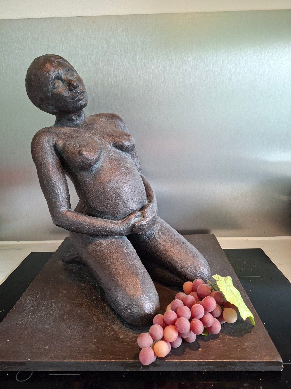 Groot beeld van zwangere vrouw, 42.5 cm hoog, Ophalen