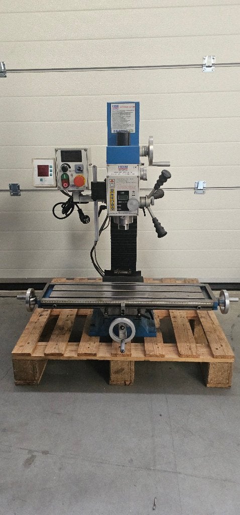 HBM BF 25 Vario Freesmachine 230 Volt - 750 Watt Grote Tafel, Doe-het-zelf en Verbouw, Gereedschap | Freesmachines, Ophalen of Verzenden