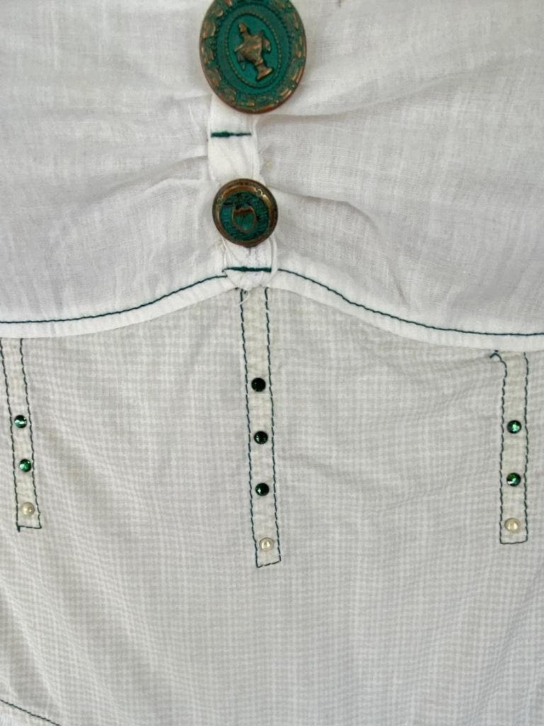 J368 Elisa Cavaletti maat S=36 jurk jurkje wit/beige, Kleding | Dames, Wit, Ophalen of Verzenden, Zo goed als nieuw, Knielengte