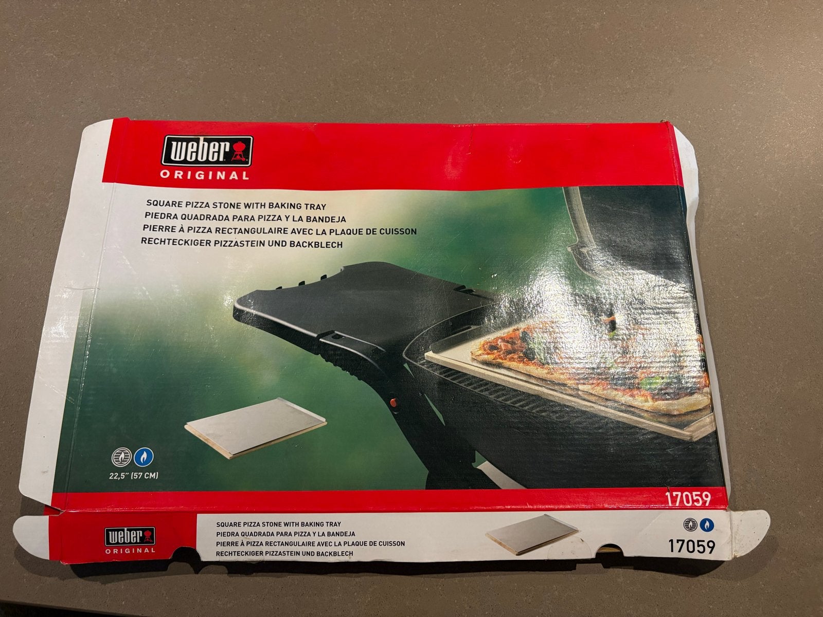 Weber pizzasteen met bakplaat, Ophalen, Gebruikt
