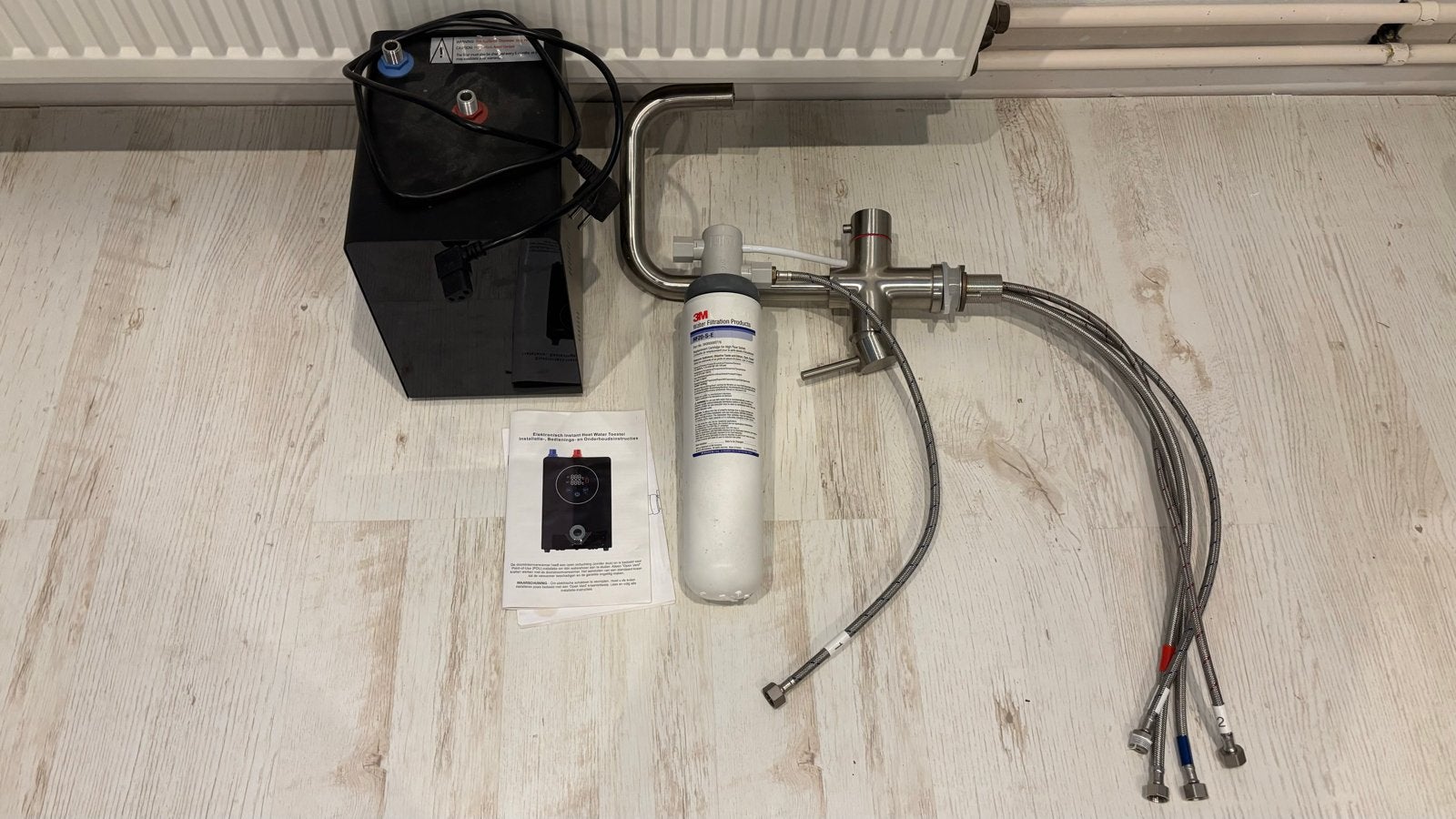 Kokend water kraan met 3M filter en installatiekit, Ophalen, Zo goed als nieuw