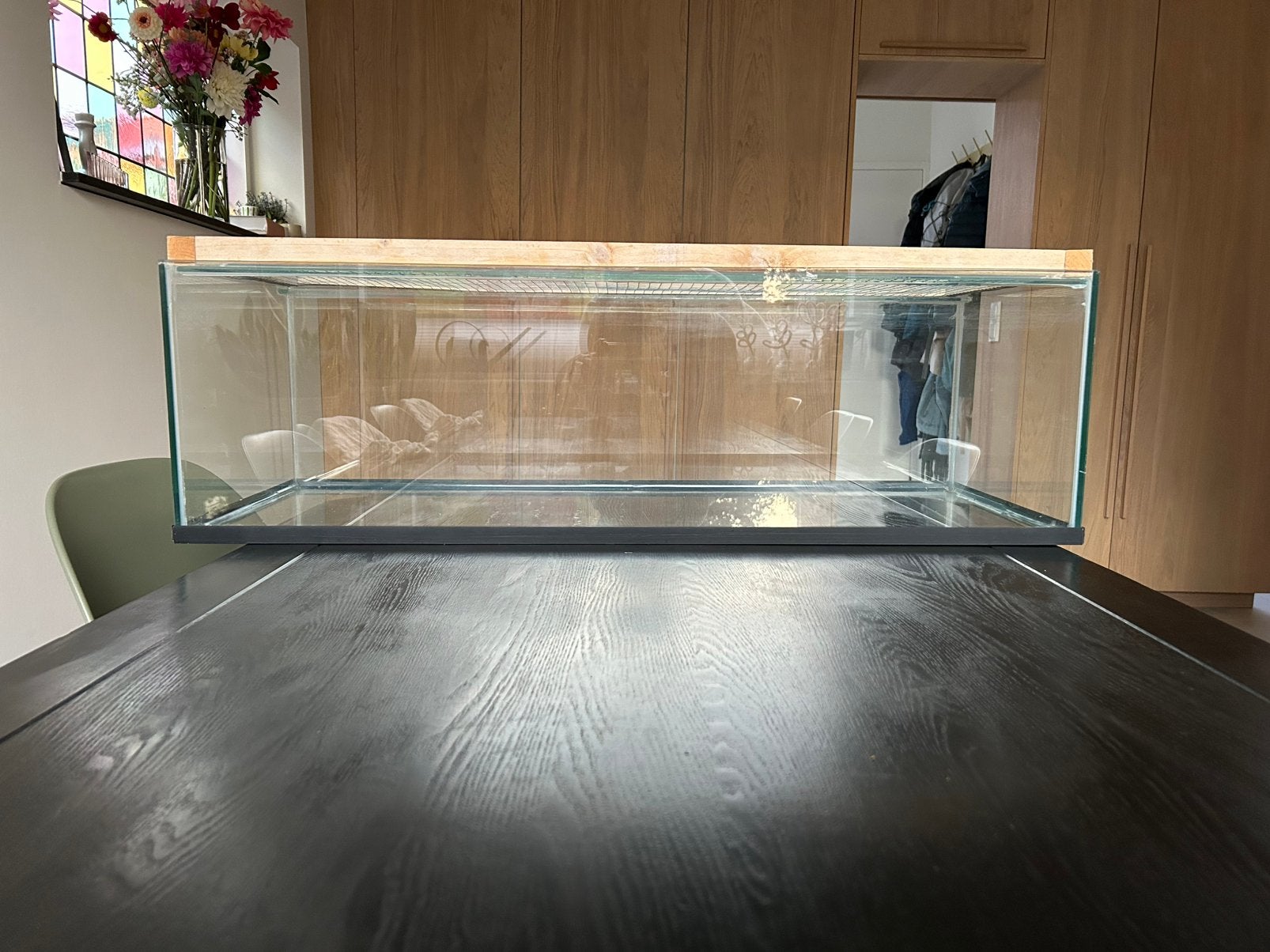 Aquariabak met rooster, Ophalen, Minder dan 75 cm, Kooi, Minder dan 60 cm