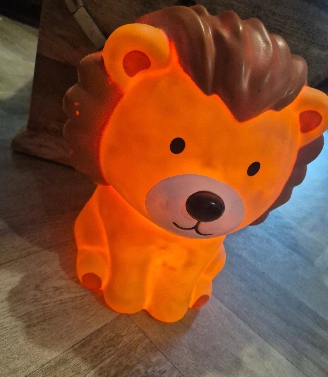 Leuke nachtlamp in de vorm van een leeuw, Ophalen of Verzenden, Zo goed als nieuw, Lamp