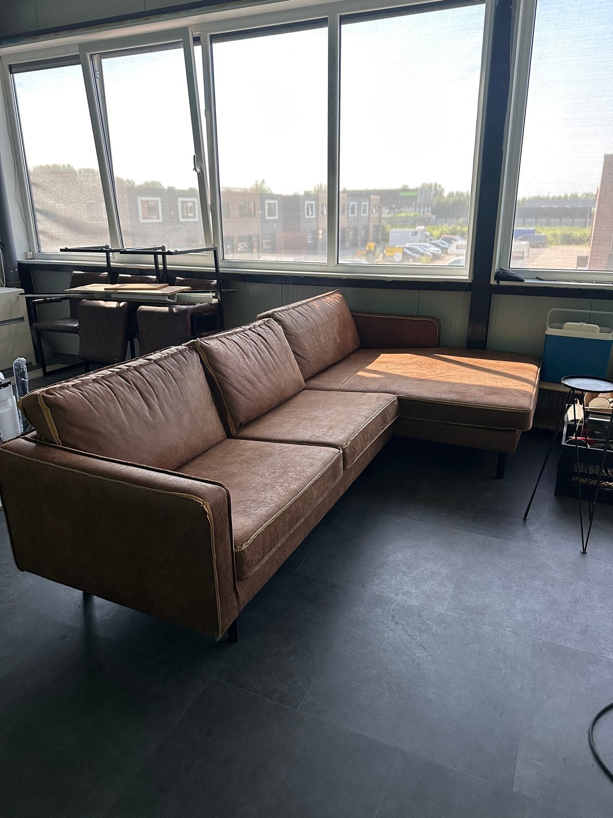 Woood Rodeo Chaise Longue Bank - Cognac, Ophalen, 250 tot 300 cm, Gebruikt, 100 tot 125 cm