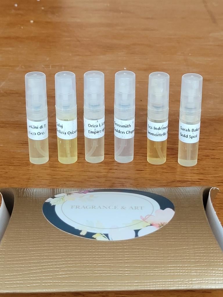 4 x 6 stuks Parfum Sample Discovery Set - Fragrance and Art, Ophalen of Verzenden, Zo goed als nieuw