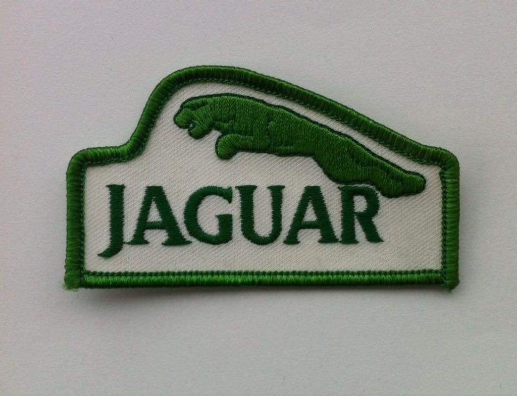 Jaguar patch groen wit. Maat 4,7 cm hoog bij 8,4 cm breed, Ophalen of Verzenden, Nieuw, Auto's