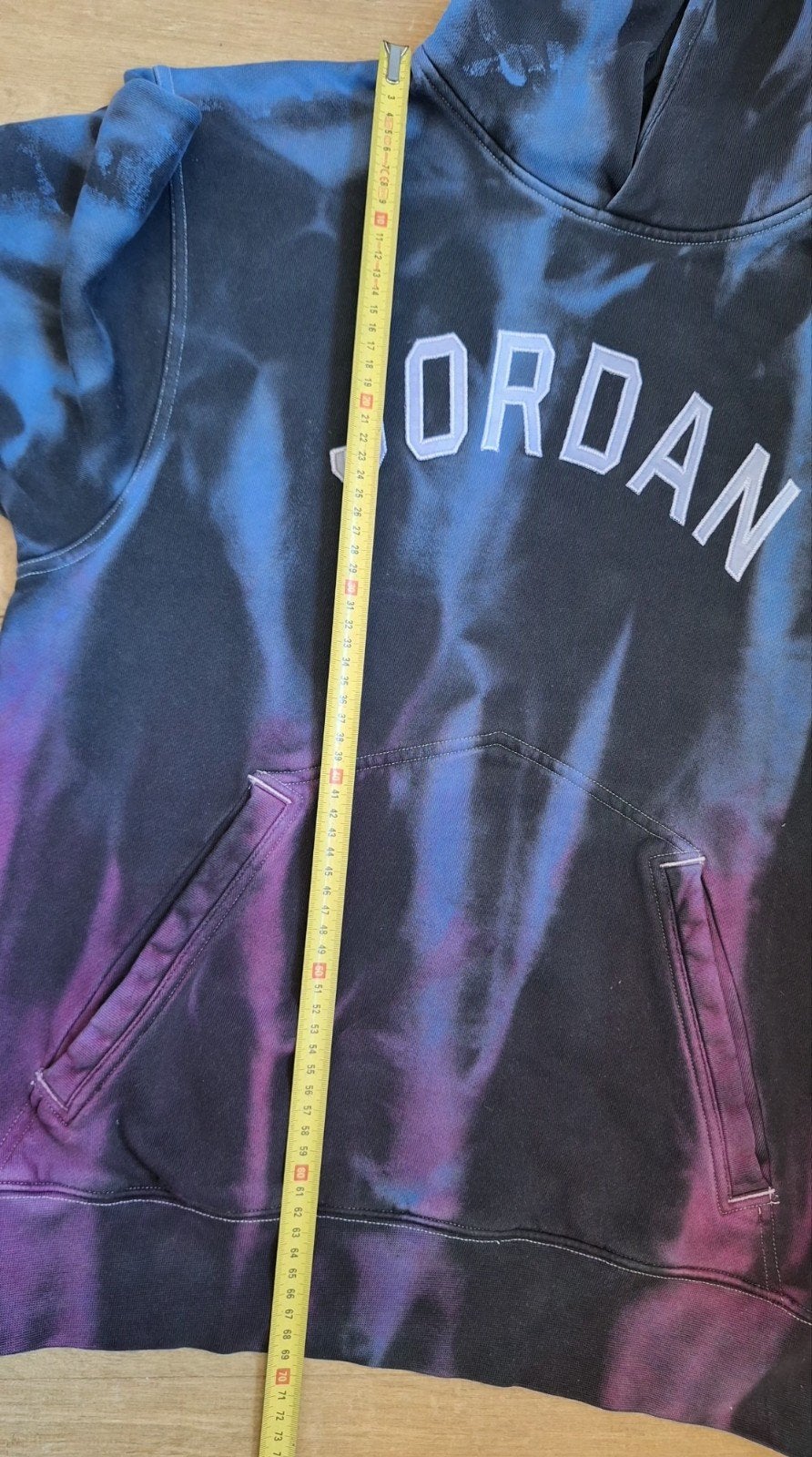 Jordan hoodie tie-dye blauw/paars maat M, Ophalen of Verzenden, Gedragen, Jordan, Meerkleurig