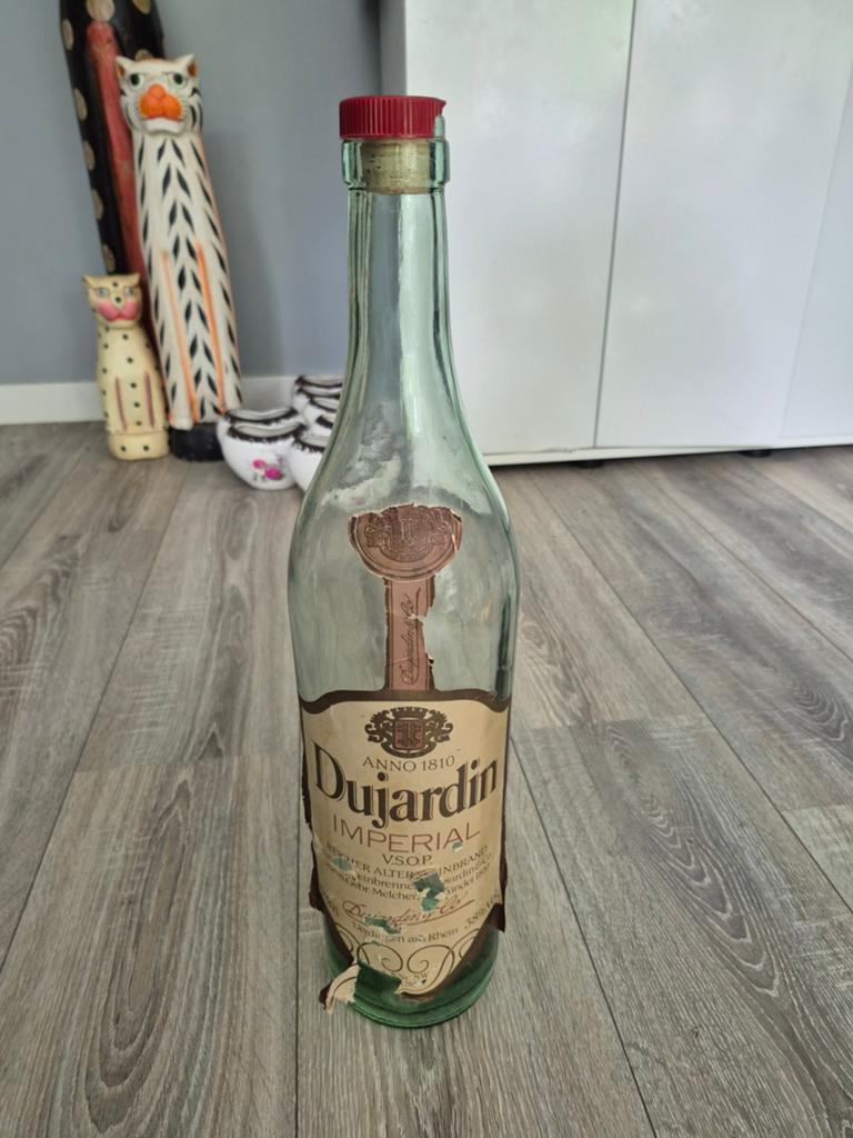 Vintage Dujardin Imperial V.S.O.P. fles (leeg), Ophalen of Verzenden