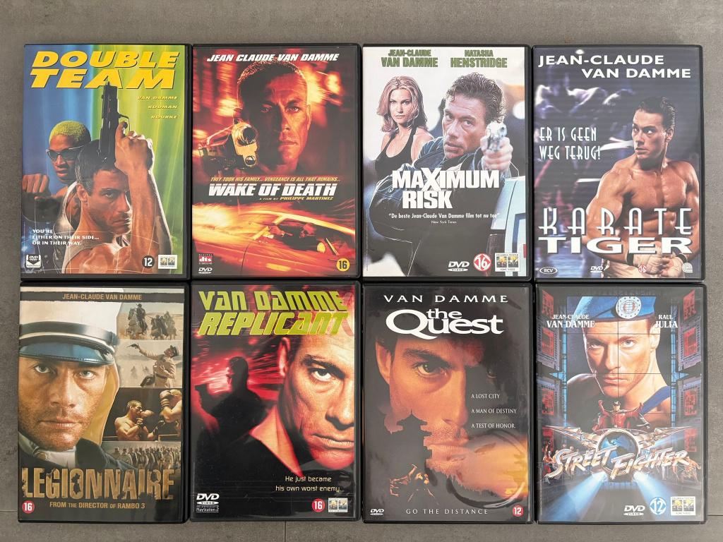 Jean Claude Van Damme Dvd's (8x)- Maximum, Quest & Replicant, Vanaf 12 jaar, Ophalen of Verzenden, Zo goed als nieuw, Actie