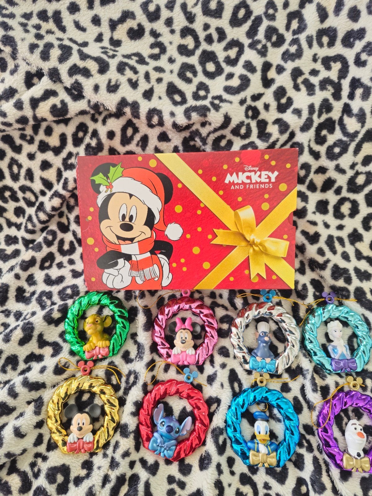 disney blik mickey met kerstkransjes ophalen, Verzamelen, Disney, Ophalen, Beeldje of Figuurtje