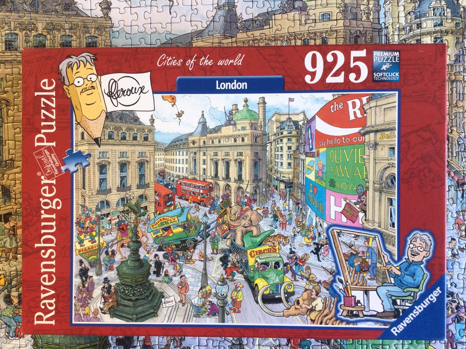 Ravensburger puzzel. Cities of the world. London. 925 st., Hobby en Vrije tijd, Denksport en Puzzels, Ophalen, Zo goed als nieuw