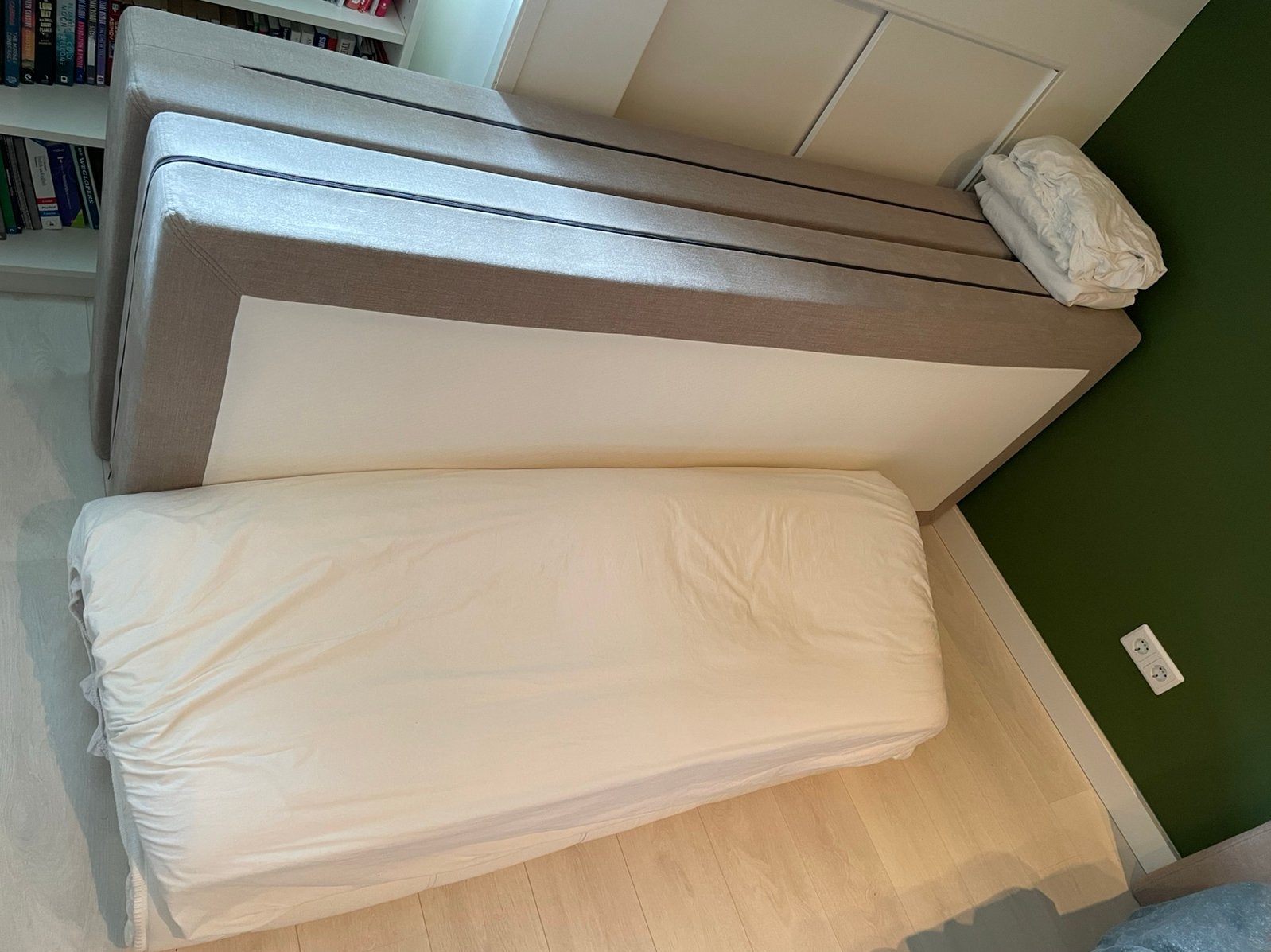 2x Boxspring matraskern 80x210 +topper+lakens (swisssense), Huis en Inrichting, Slaapkamer | Matrassen en Bedbodems, Ophalen, Gebruikt